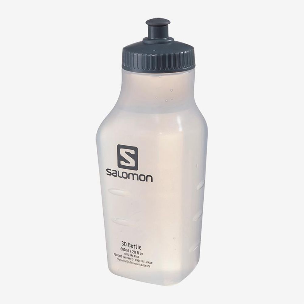 Salomon Singapore Womens Trail Running Packs - 3D BOTTLE 600ML White | 73296-YHFQ